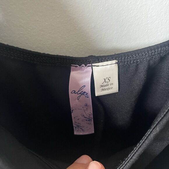 Francesca’s Alya Black Bodycon Side Swept Tank Dress XS - Picture 3 of 6